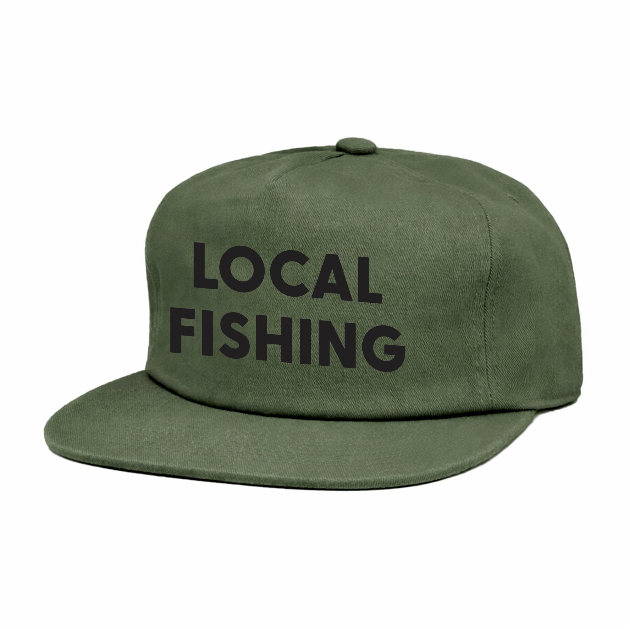 Local Fishing Unstructured Snapback Hat (Olive) – Lateral Vision