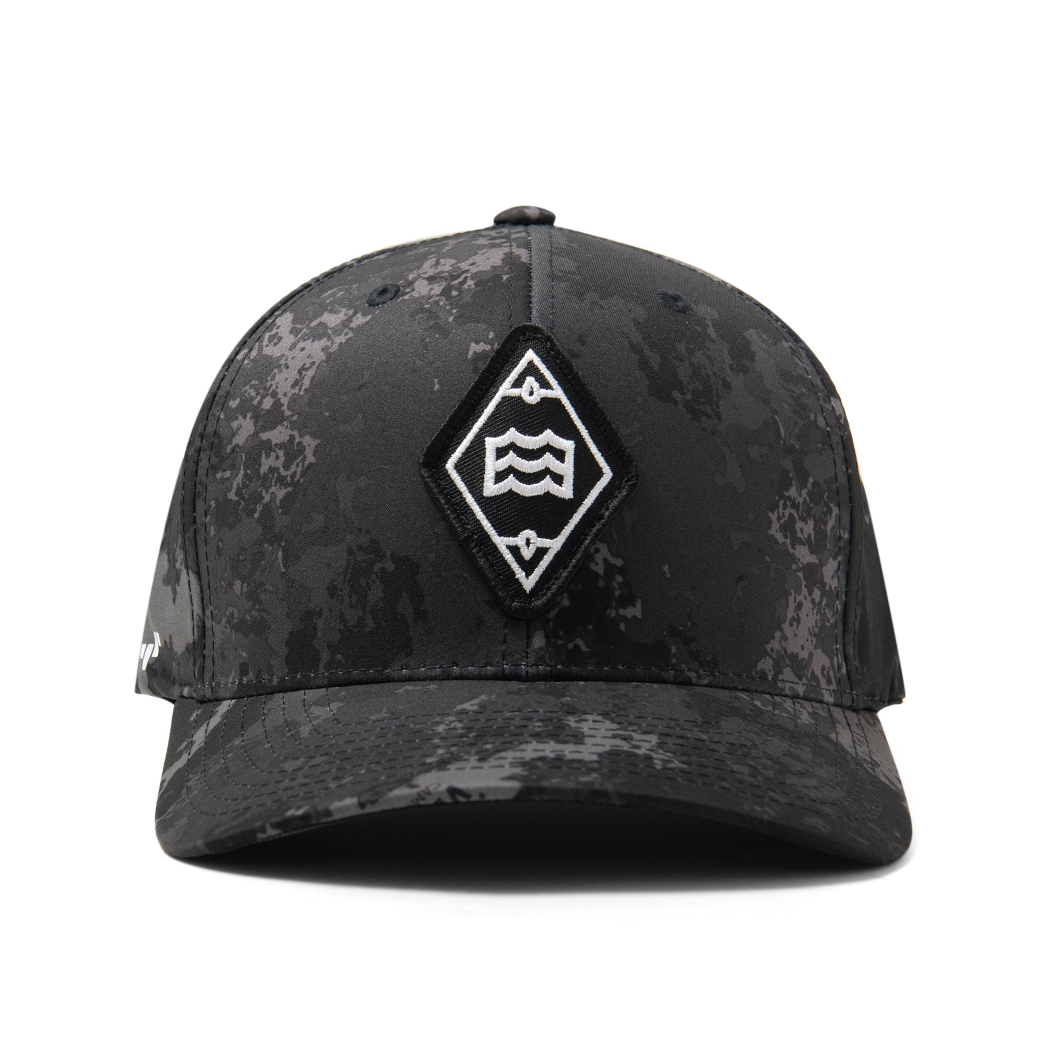 FlexFit Lateral Logo (Black Hat Patch Vision – Diamond Camo)