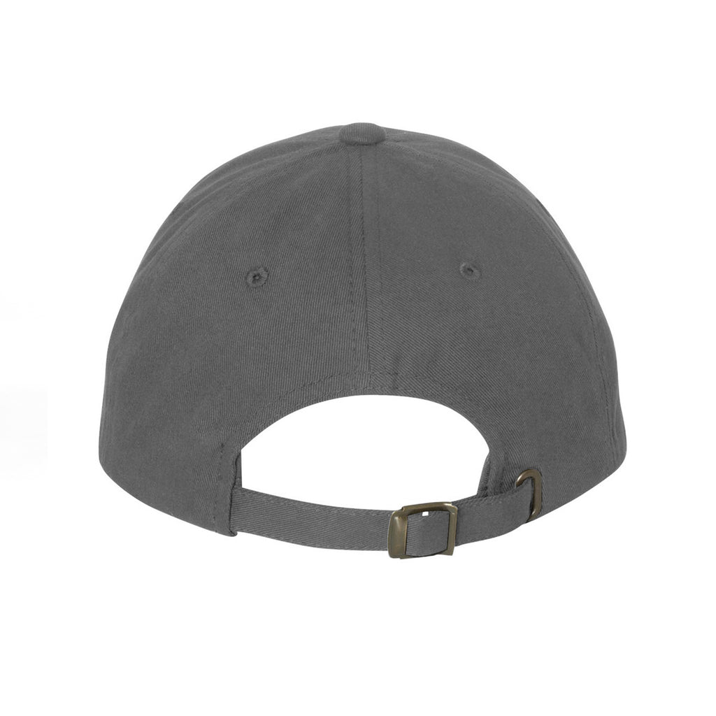 dark grey back of hat with buckle closure 