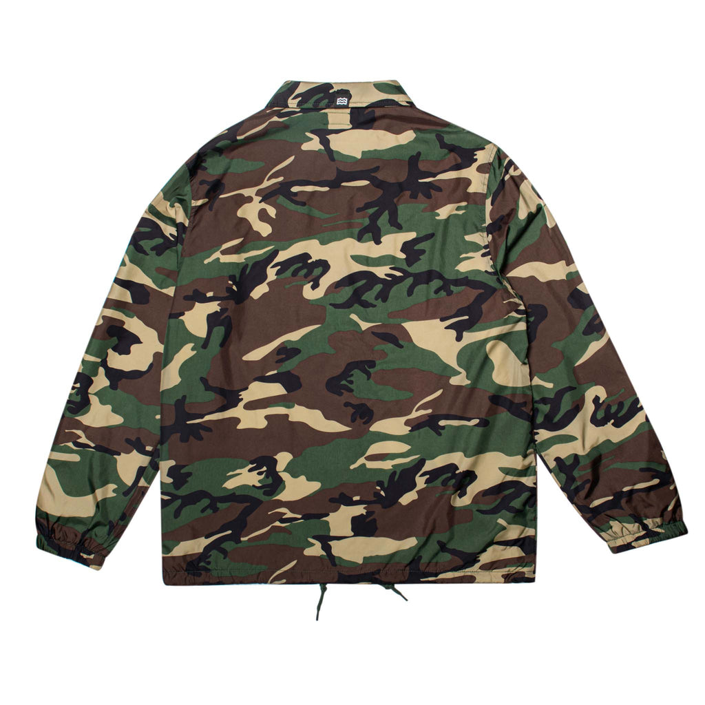 camouflaged back of jacket 